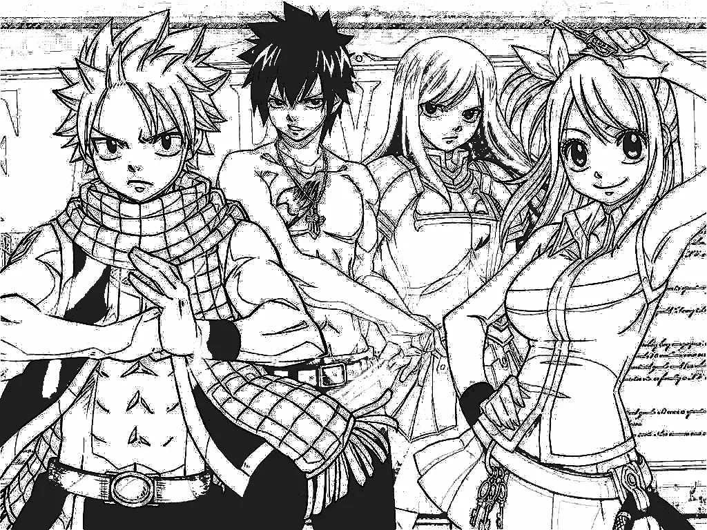 Fairy Tail Coloring Pages 2