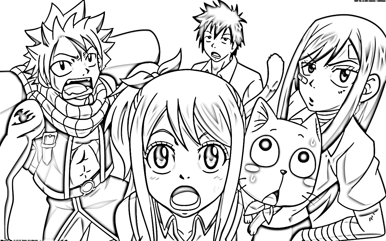 Fairy Tail Coloring Pages 6