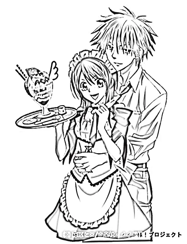 Maid Sama Coloring Pages 2